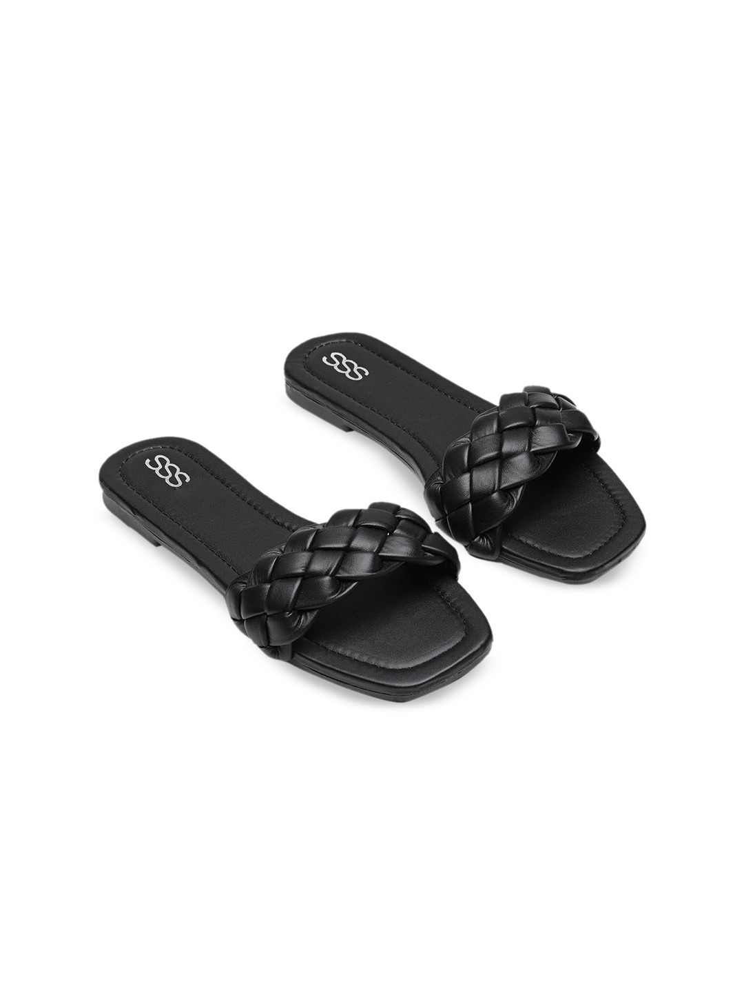 

Street Style Store Women Open Toe Flats, Black