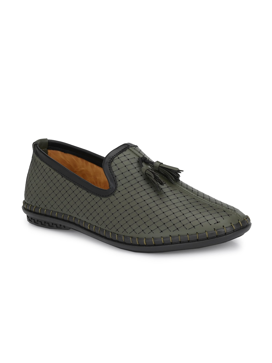 

Prolific Men Textured Loafers, Olive