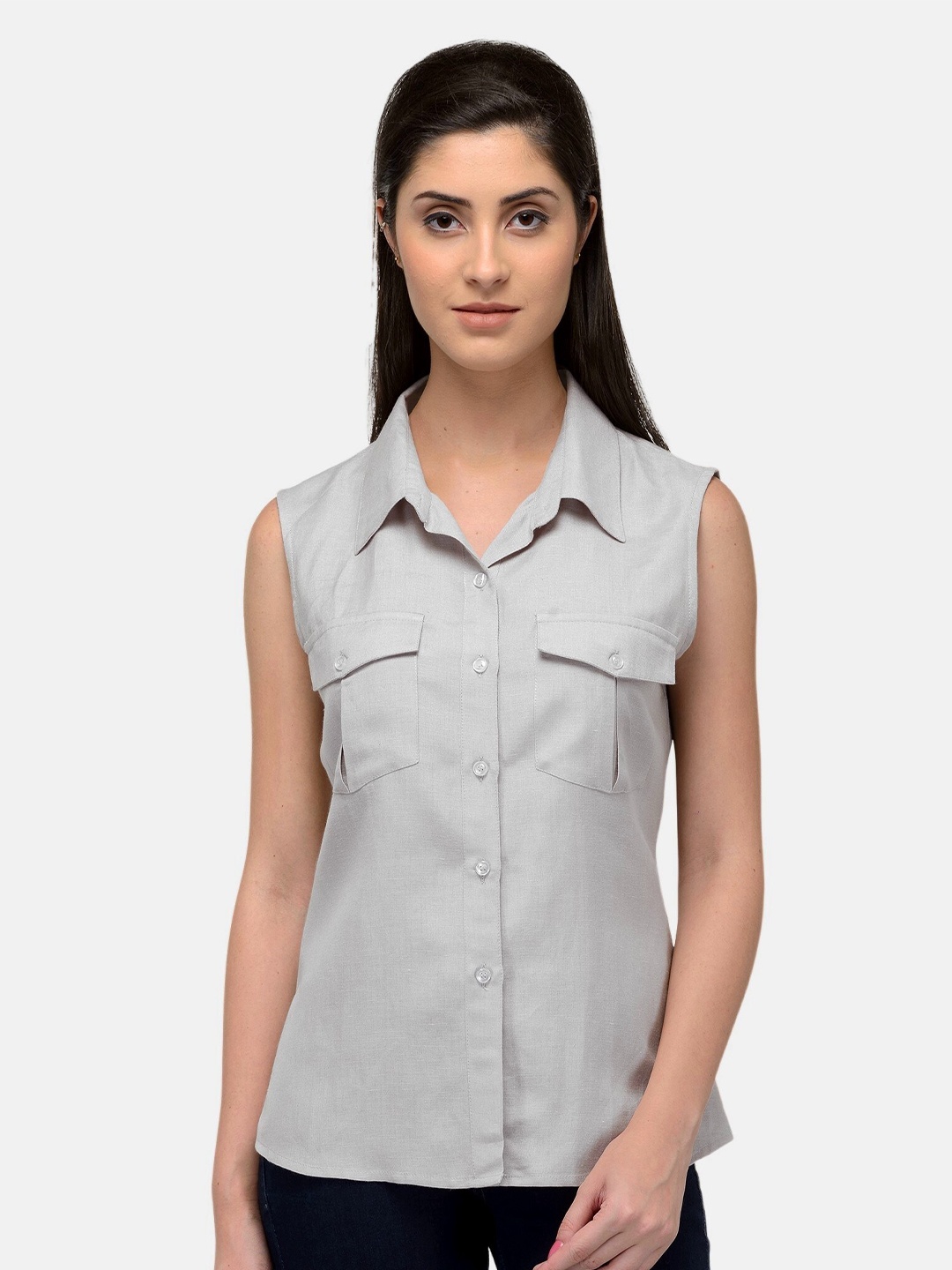 

PATRORNA Women White Comfort Casual Shirt