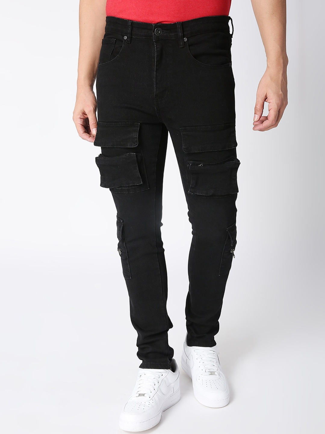 

WAIMEA Men Black Skinny Fit Stretchable Jeans