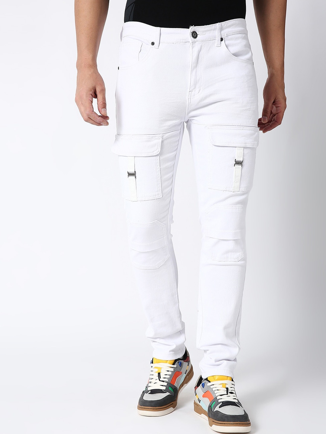 

WAIMEA Men White Skinny Fit Stretchable Jeans