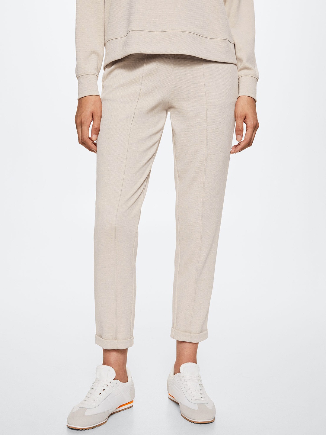 

MANGO Women Cream-Coloured Sustainable Joggers