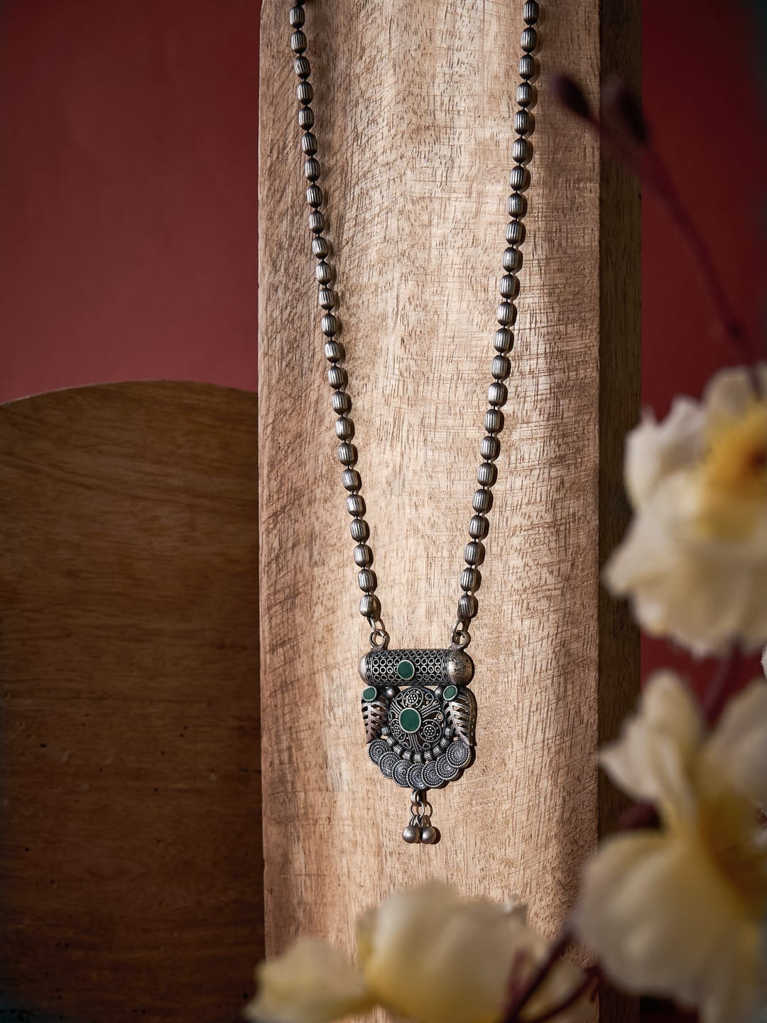 

ATIBELLE Silver-Plated Oxidised Necklace