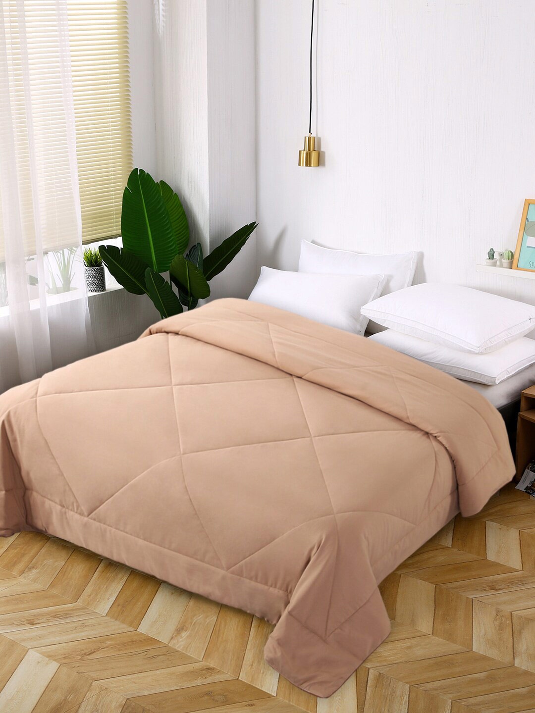 

URBAN DREAM Cotton AC Room 120 GSM Double Bed Comforter, Brown