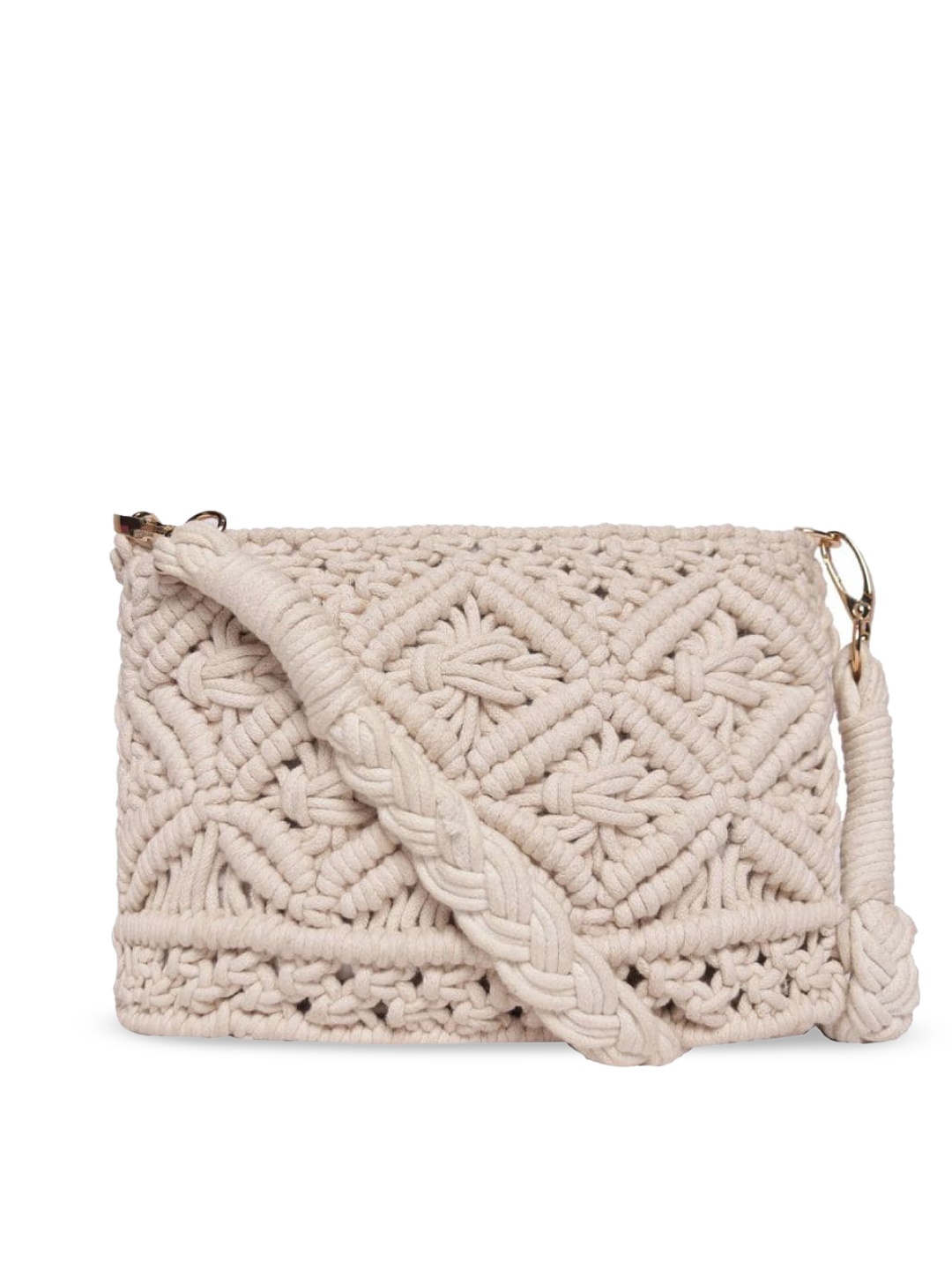 

ASTRID White Structured Sling Bag