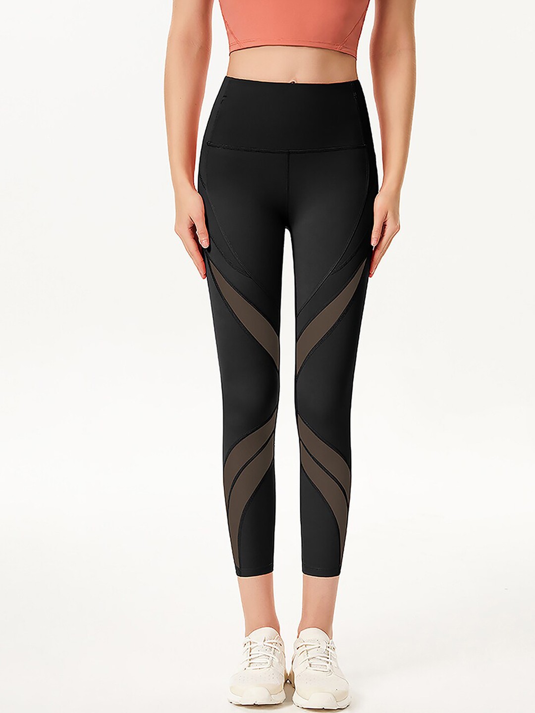 

JC Collection Women Black Solid Dry Fit Tights