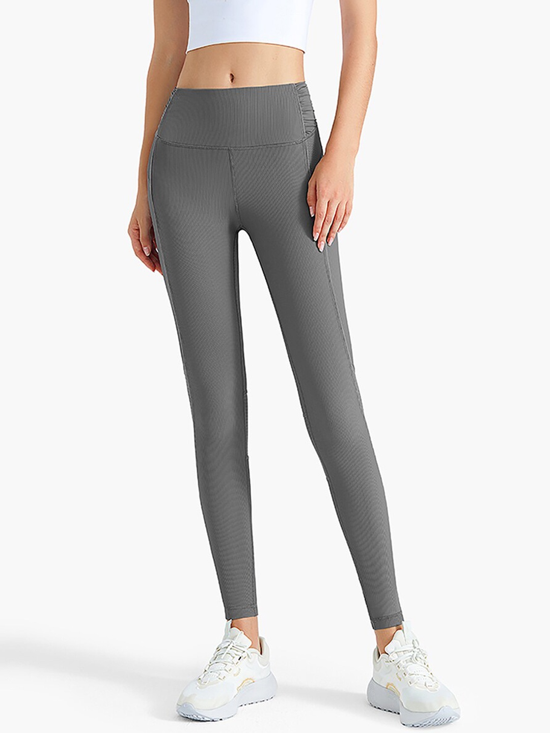 

JC Collection Women Grey Solid Tights