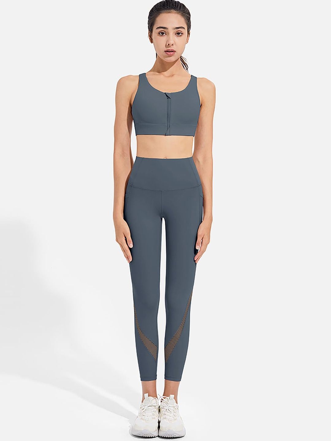 

JC Collection Women Charcoal Grey Dry Fit Solid Tights