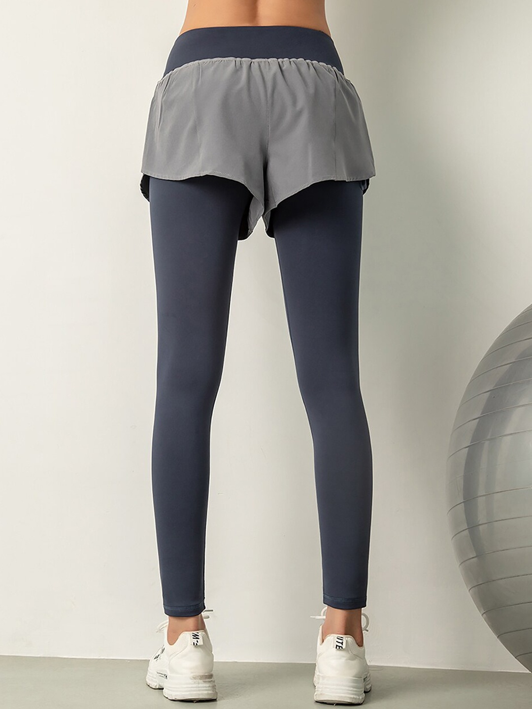 

JC Collection Women Blue Solid Ankle Length Tights