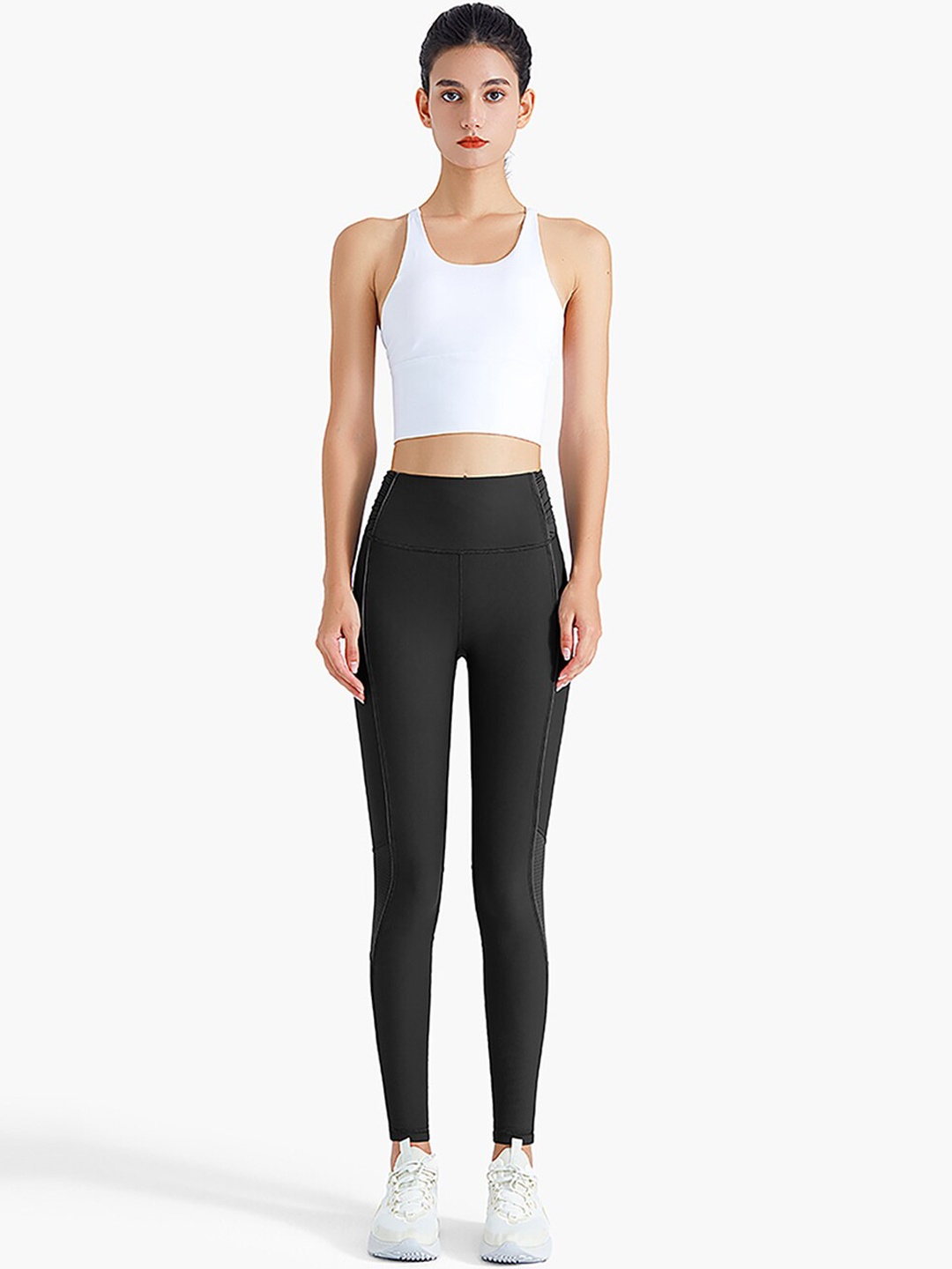 

JC Collection Women Black Solid Tights