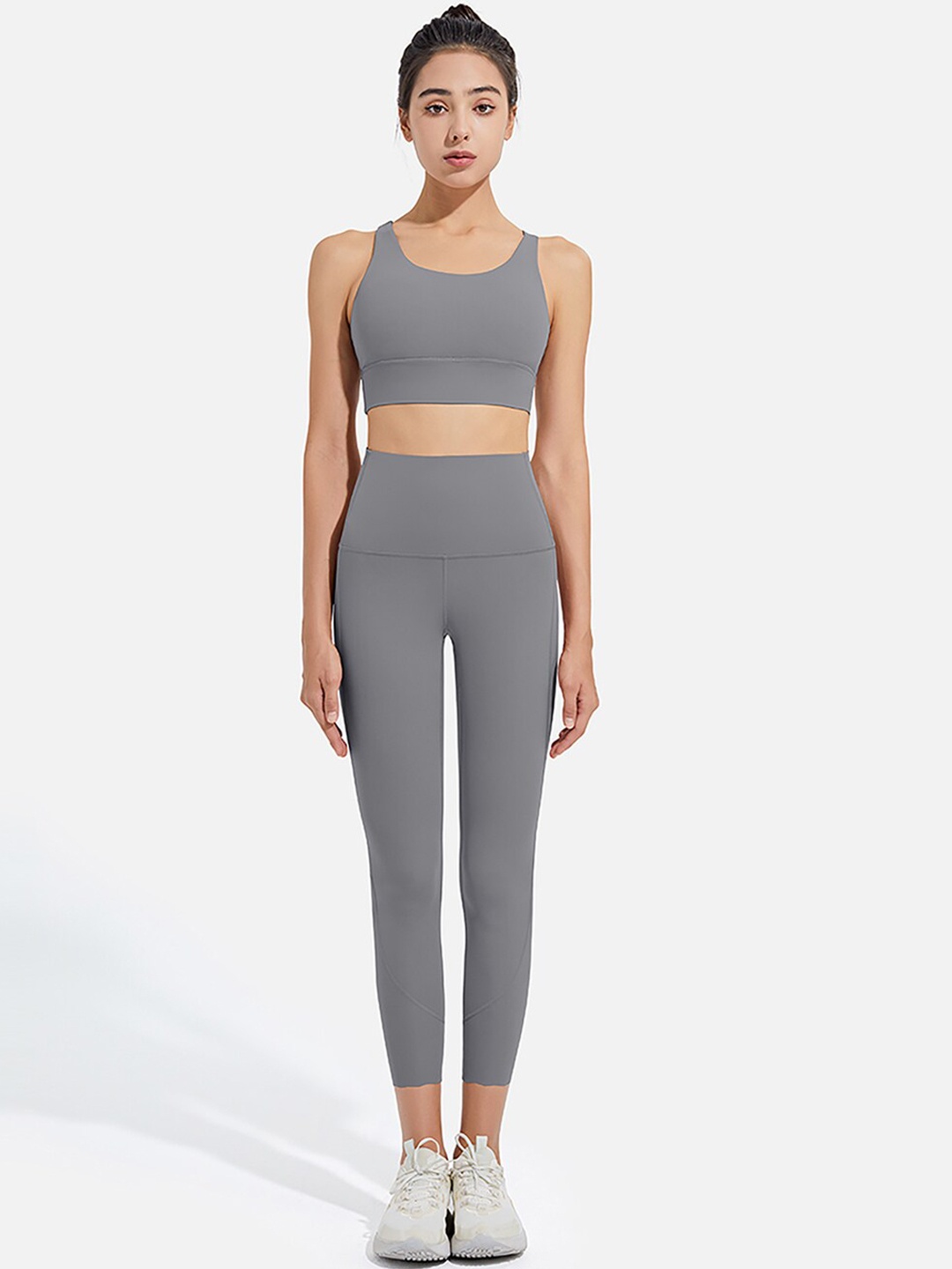 

JC Collection Women Grey Solid Sports Tracksuits