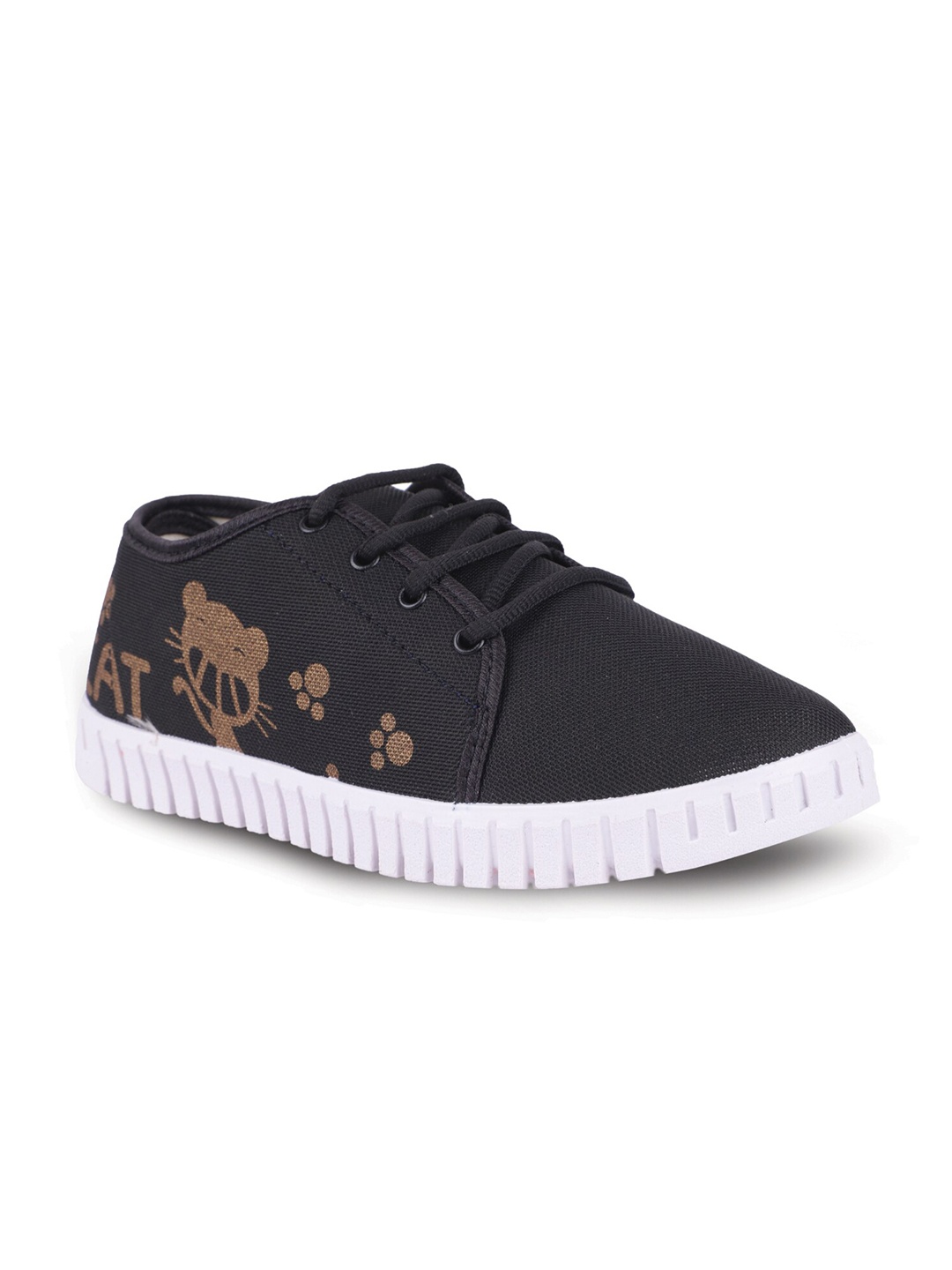 

FABBMATE Women Black Printed Slip-On Sneakers