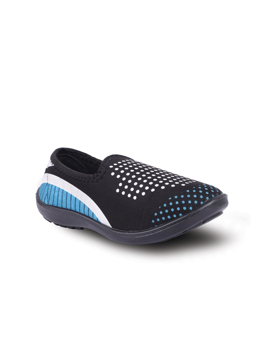 

FABBMATE Women Black Printed Slip-On Sneakers