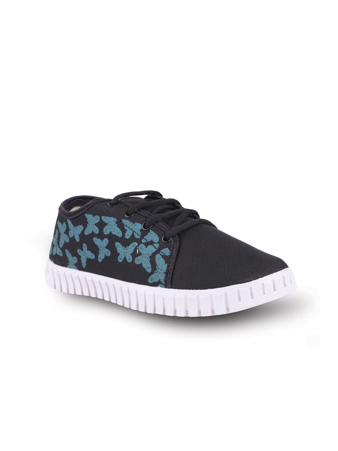 

FABBMATE Women Black Printed Slip-On Sneakers