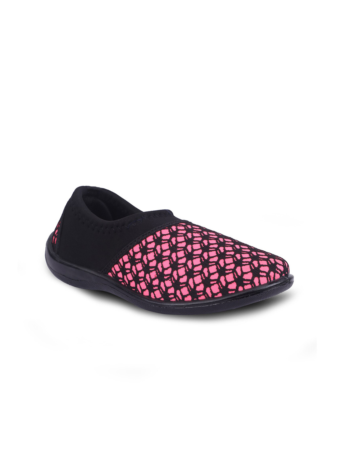 

FABBMATE Women Black Printed Slip-On Sneakers
