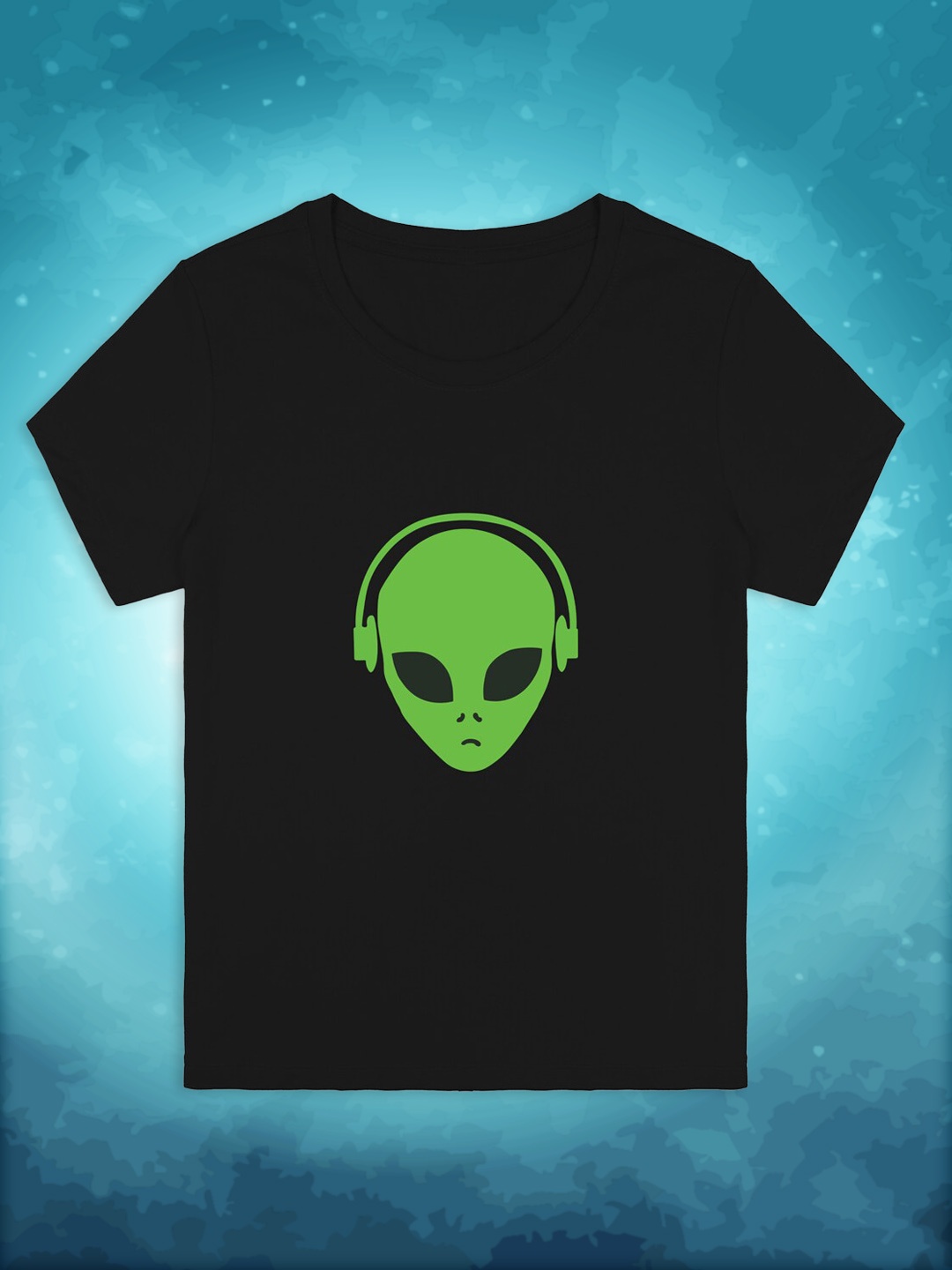 

RCPL Bad Monkey Kids Black Musical Alien Printed Slim Fit T-shirt