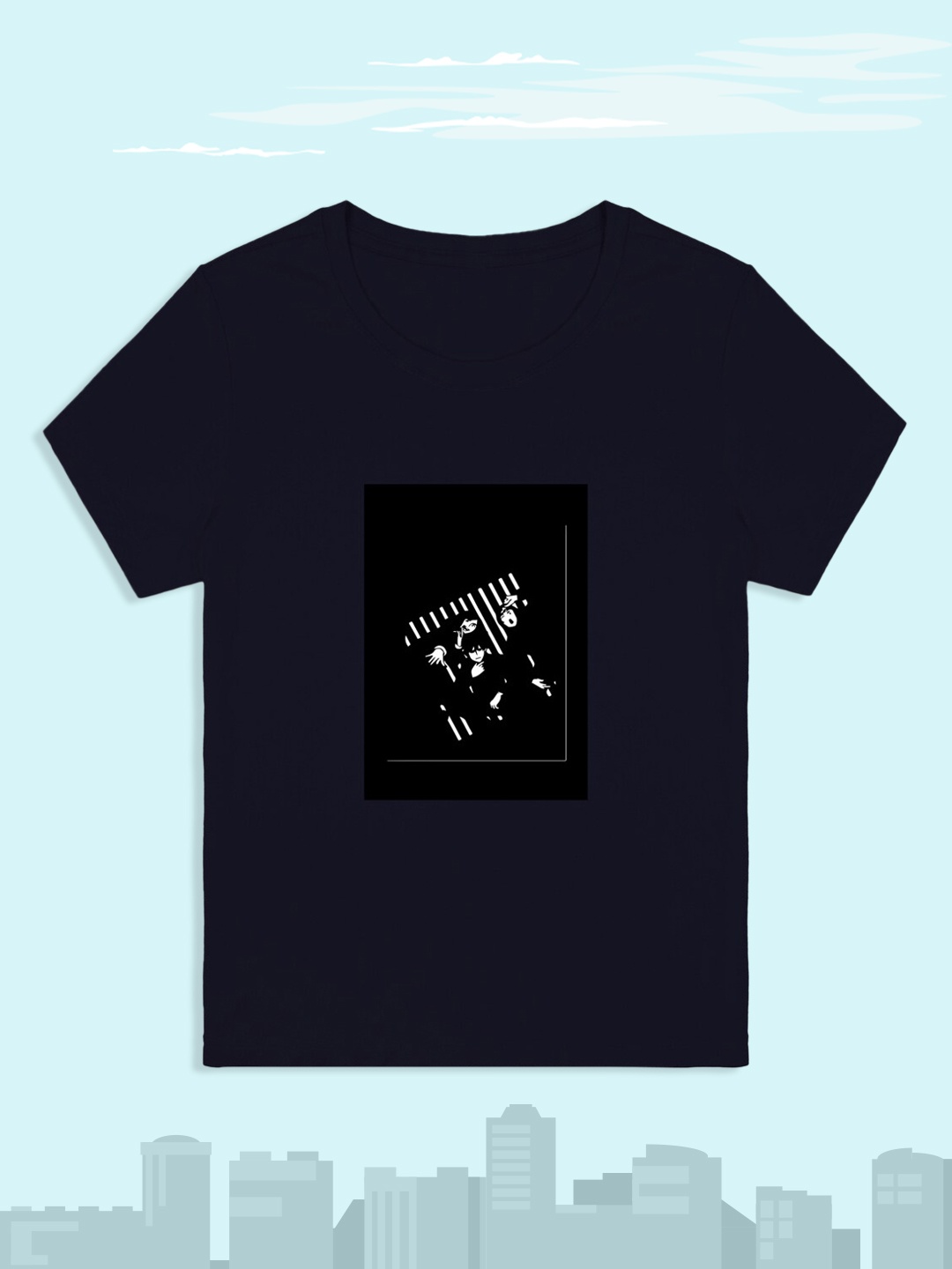 

RCPL Bad Monkey Kids Navy Blue Printed Slim Fit T-shirt