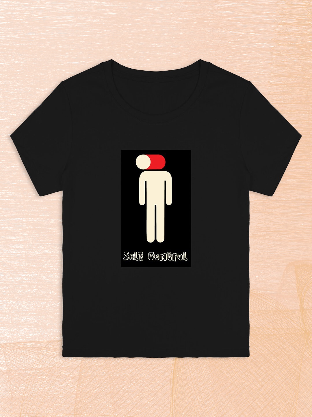 

RCPL Bad Monkey Kids Black Self Control Printed Cotton Slim Fit T-shirt