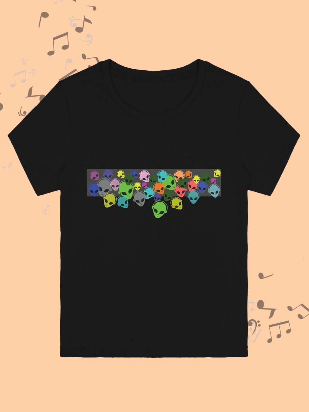 

RCPL Bad Monkey Kids Black Alien Gala Printed Cotton Slim Fit T-shirt