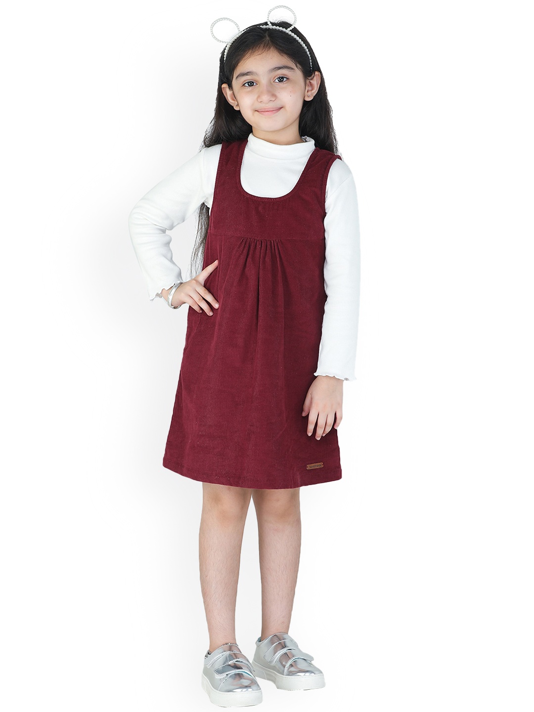 

toothless Girls Red Dungaree