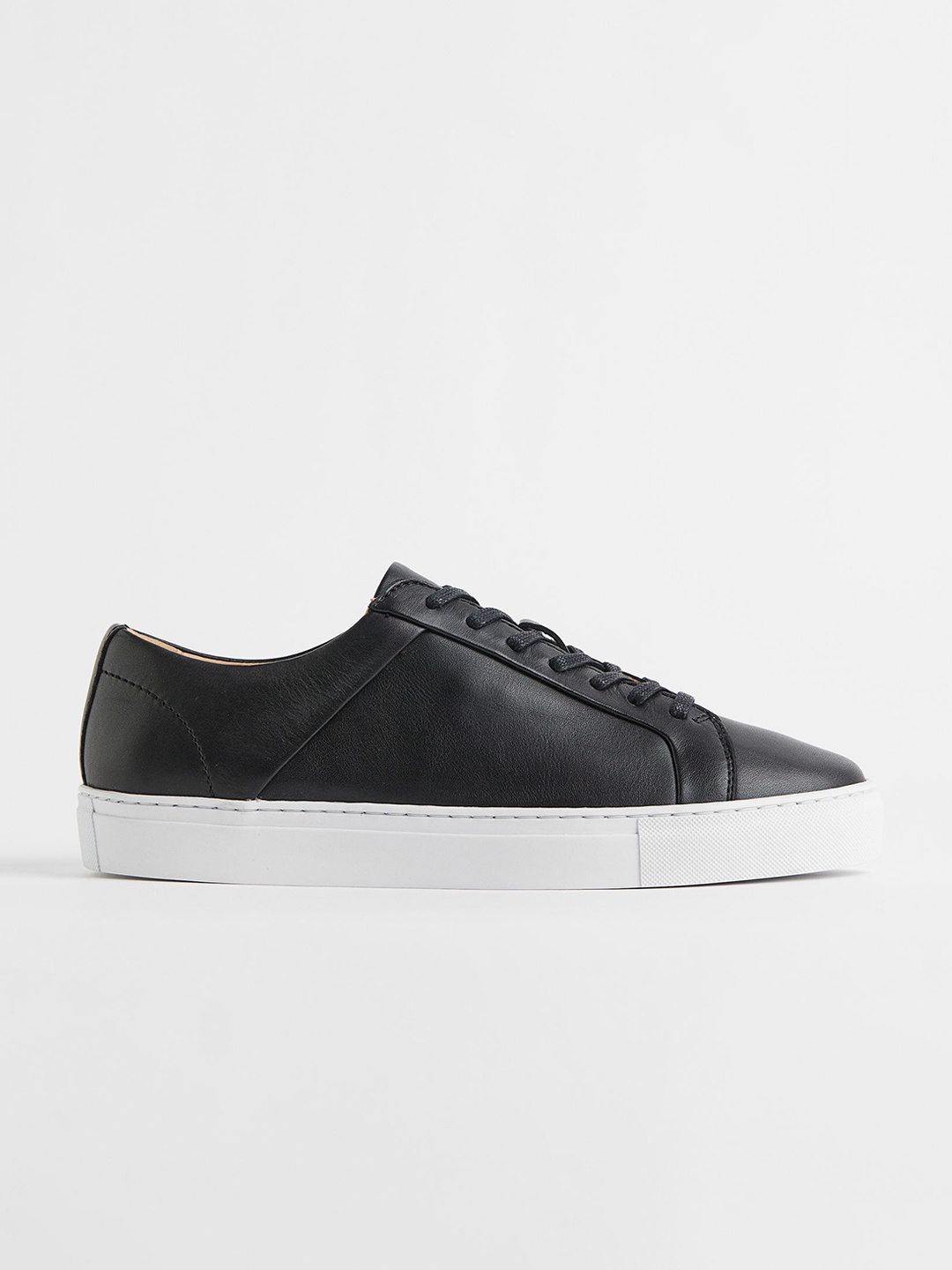 

H&M Men Black Leather Sneakers