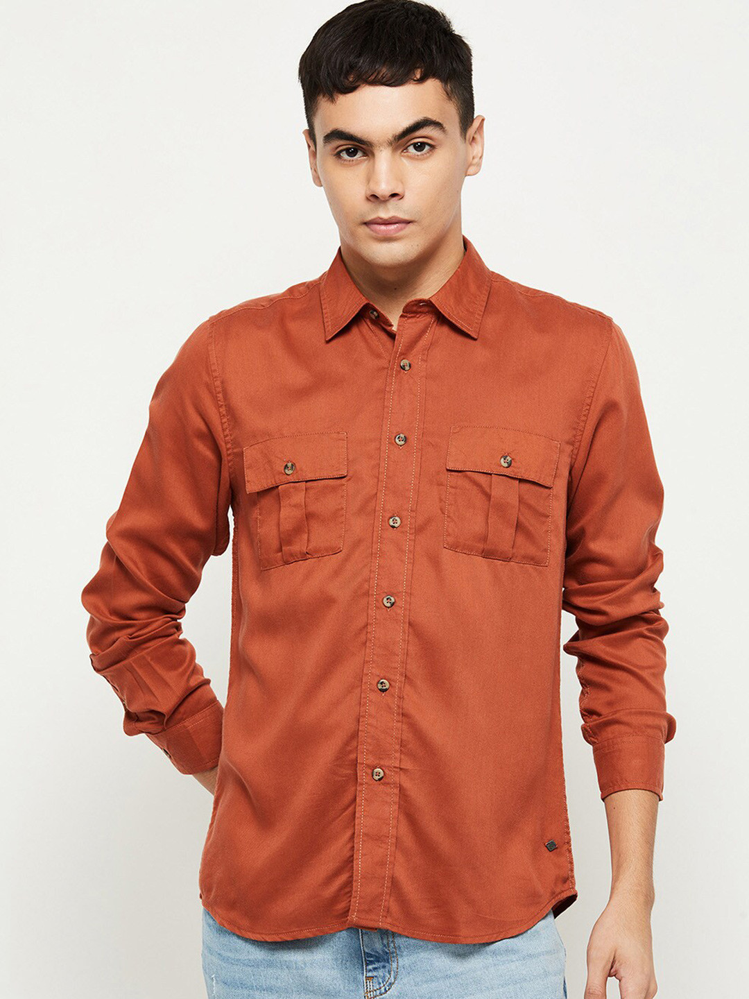 

max Men Pink Casual Shirt