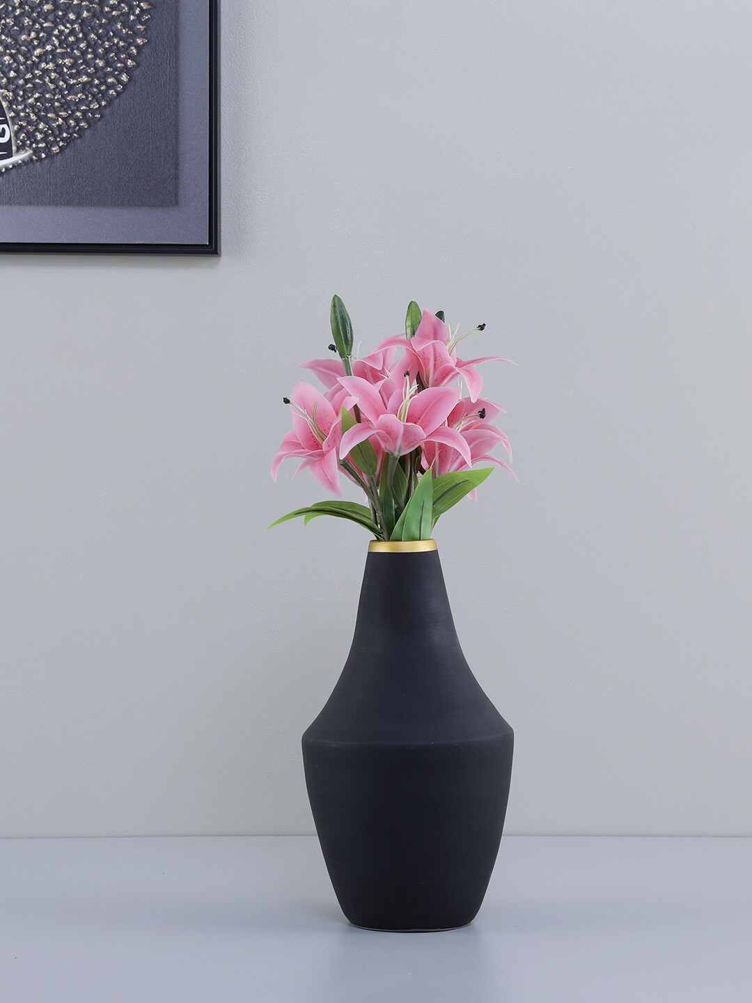 

HomeTown Casper Bamboo Lacquer Vases, Charcoal