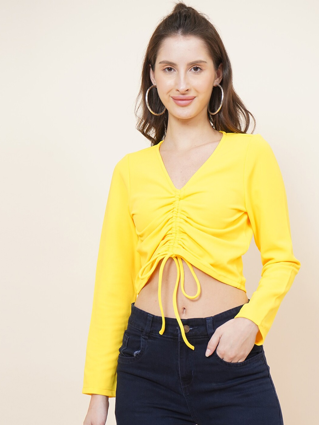 

DressBerry Yellow Crop Top