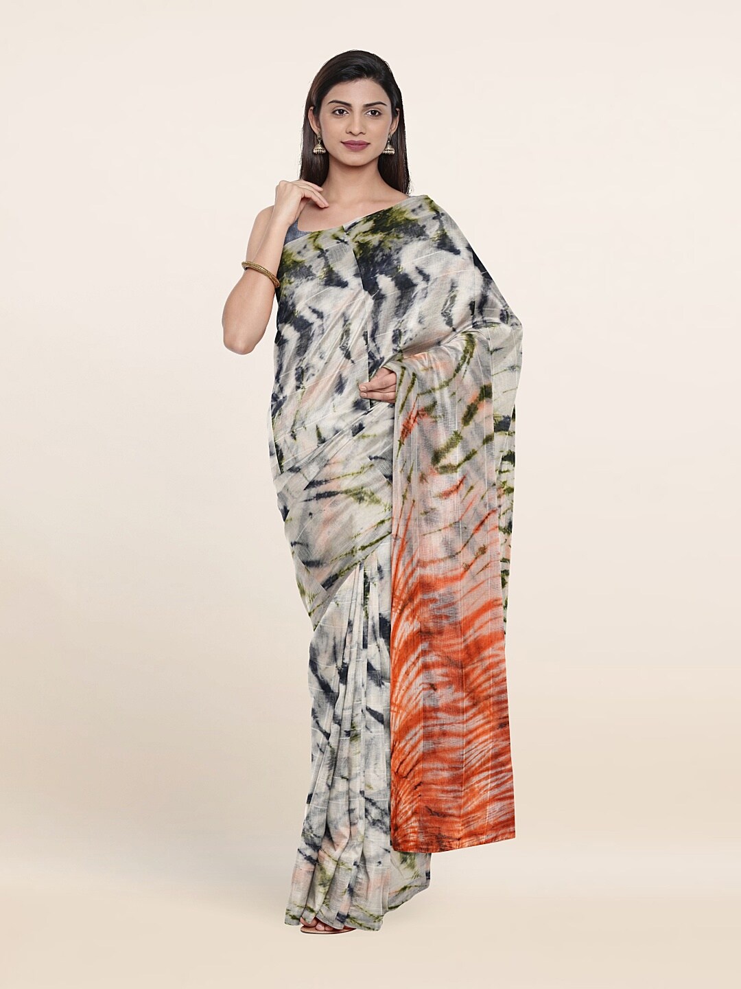 

Pothys White & Black Pure Cotton Saree