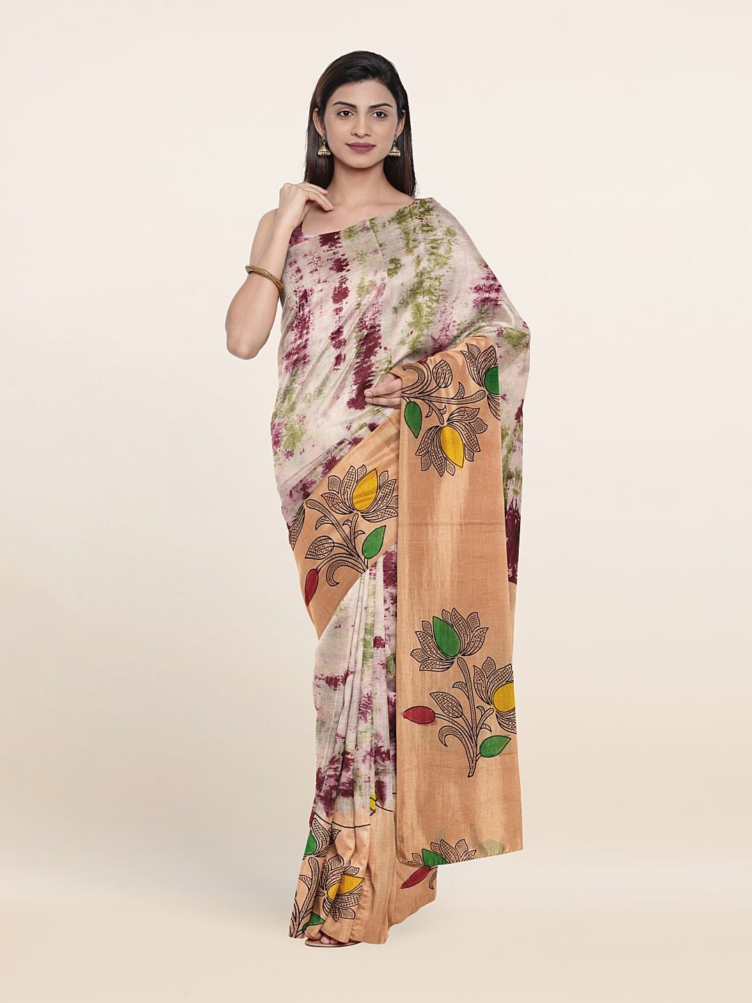 

Pothys Green & Maroon Pure Cotton Saree