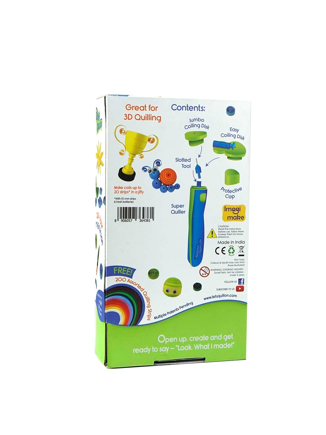

Imagimake Kids White Paper Art Kit