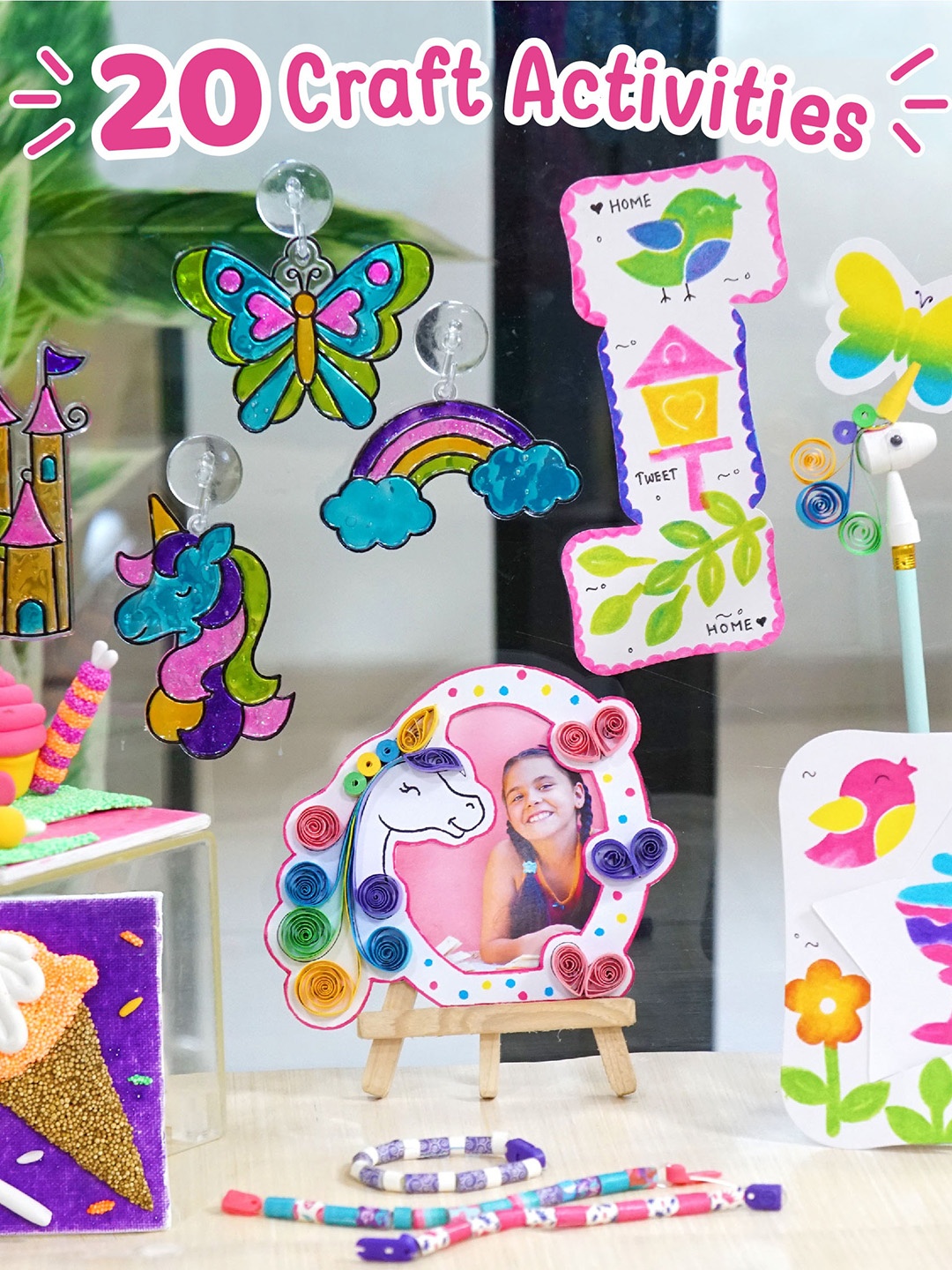 

Imagimake Kids Pink & Blue Look What I Made Activity Toys and Games, Multi