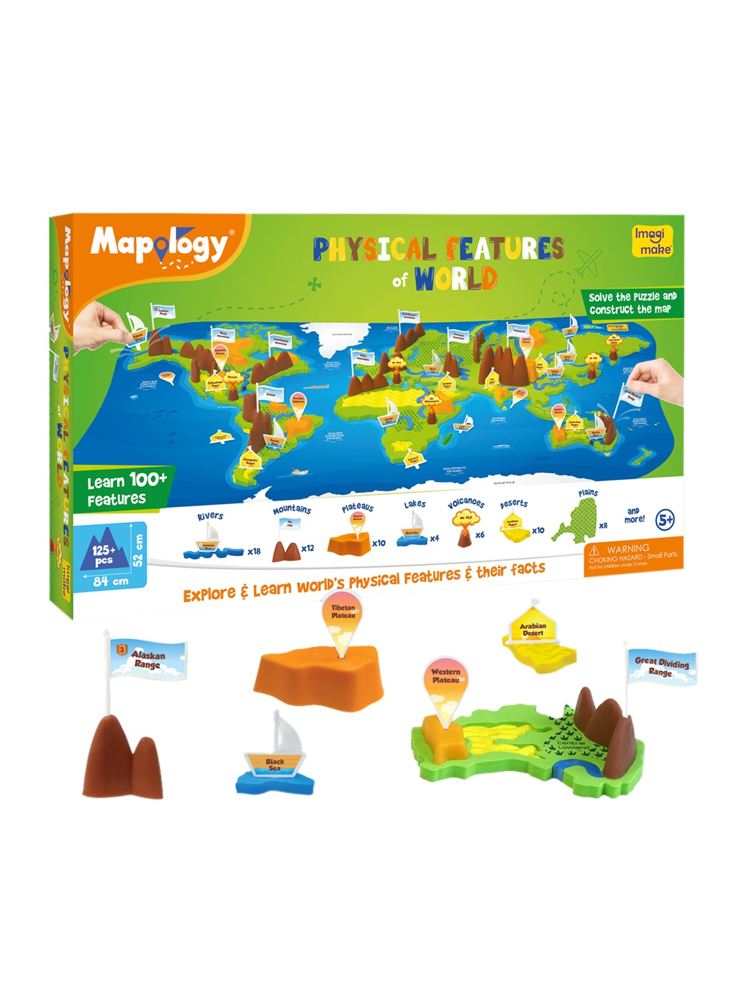 

Imagimake Kids Multicolored Mapology Learning And Development Toys, Multi