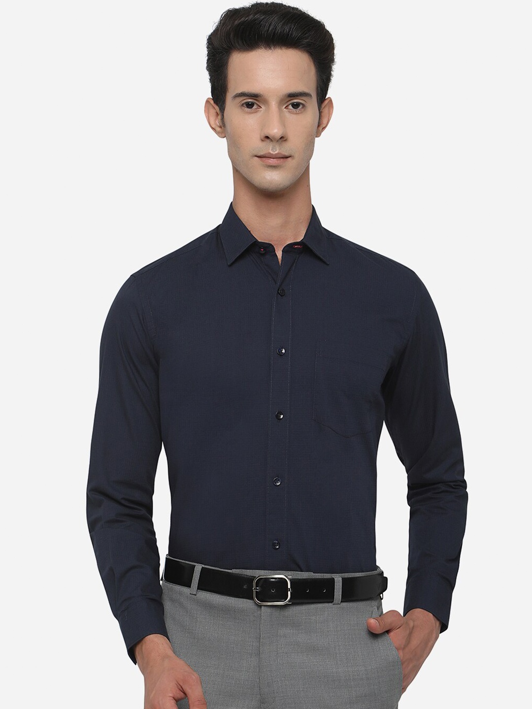 

Greenfibre Men Blue Slim Fit Casual Shirt
