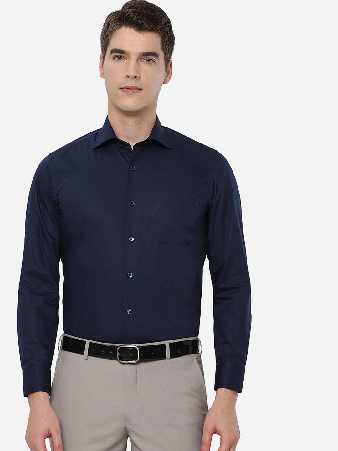

Greenfibre Men Blue Slim Fit Formal Shirt