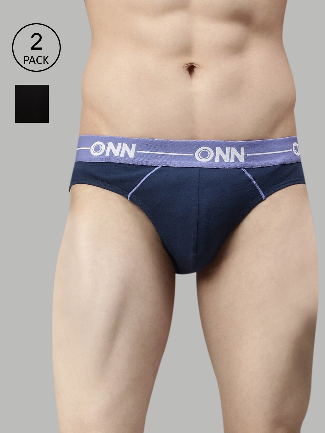 

ONN Men Set Of 2 Blue Basic Briefs