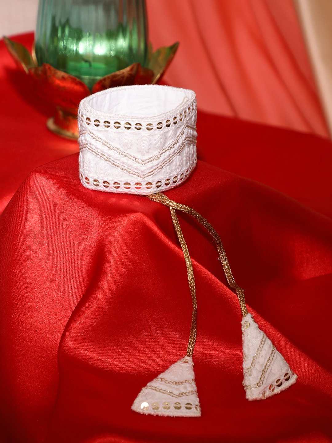 

Athena Women White Embellished Belt