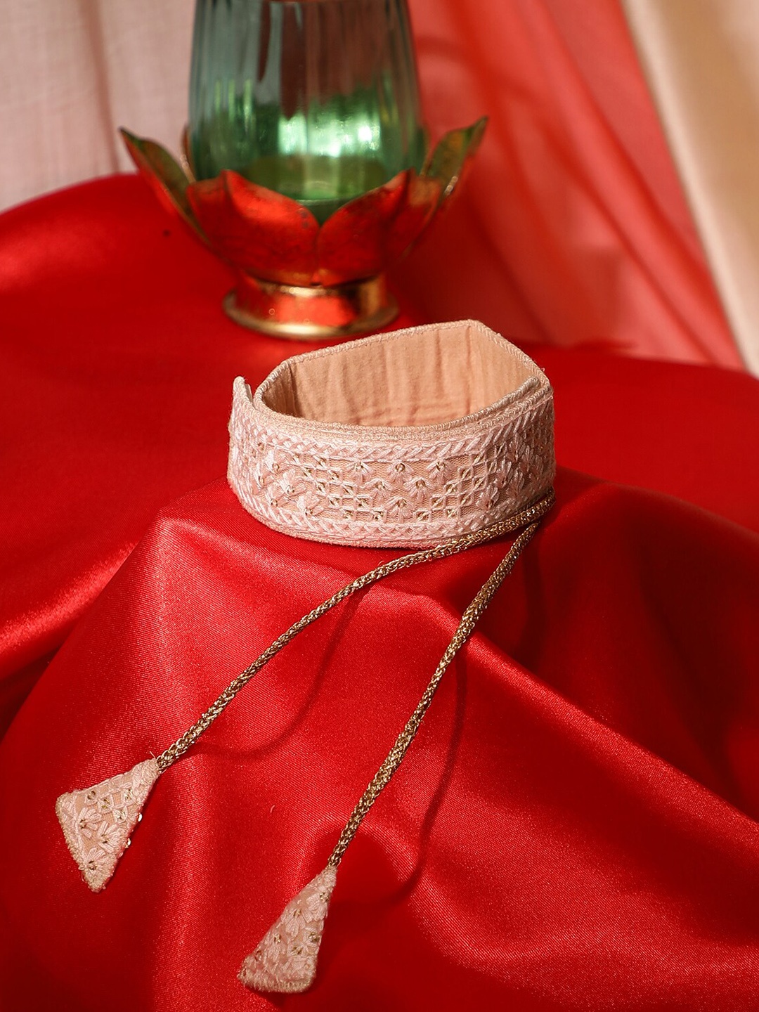 

Athena Women White Embellished Belt
