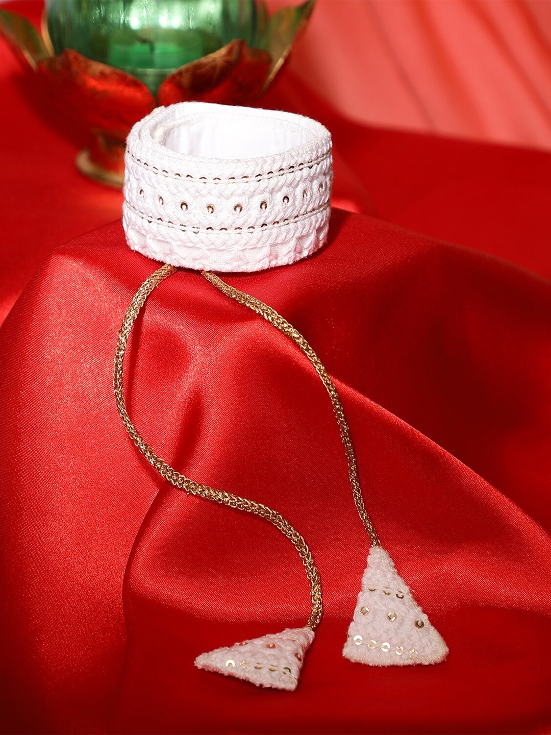

Athena Women White Embellished Belt