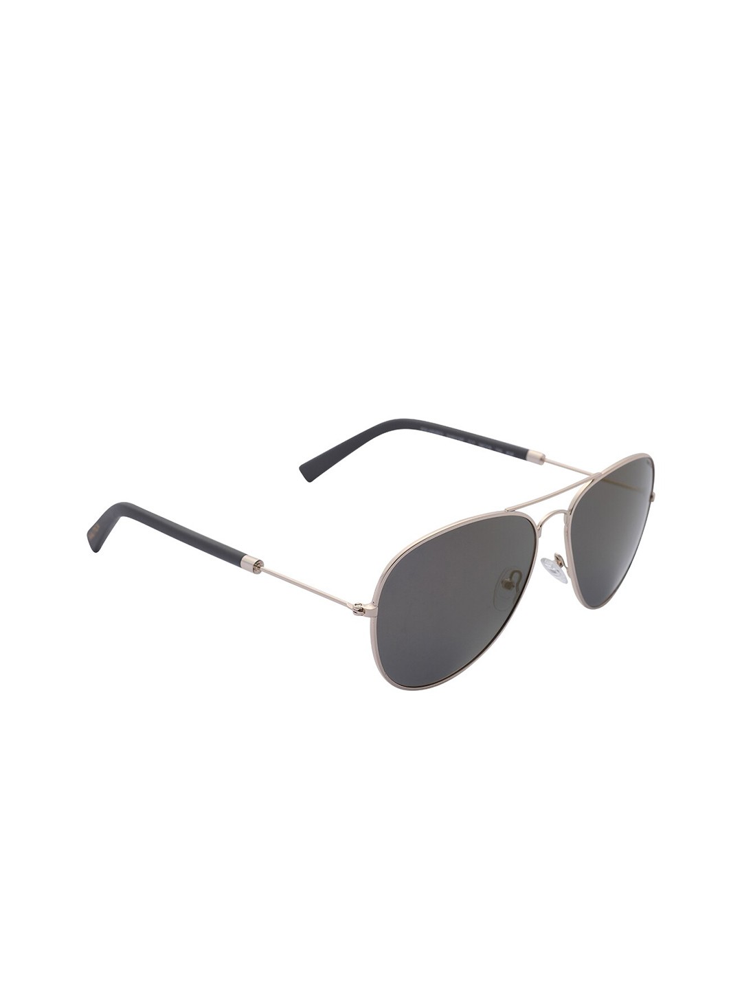 

Nautica Unisex Grey Lens & Gold-Toned Aviator Sunglasses with Polarised and UV Protected Lens