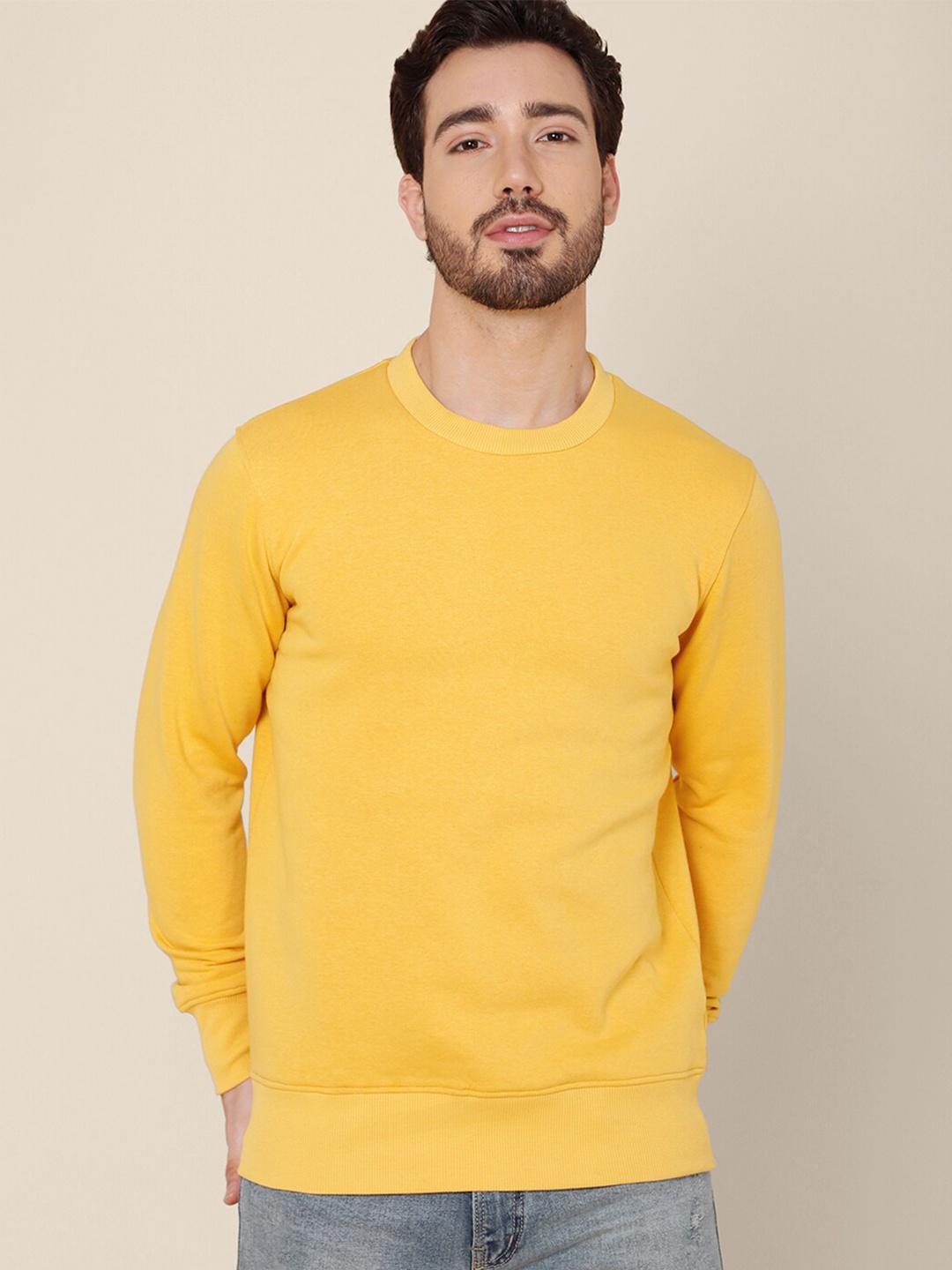 

Free Authority Men Yellow Sweatshirt