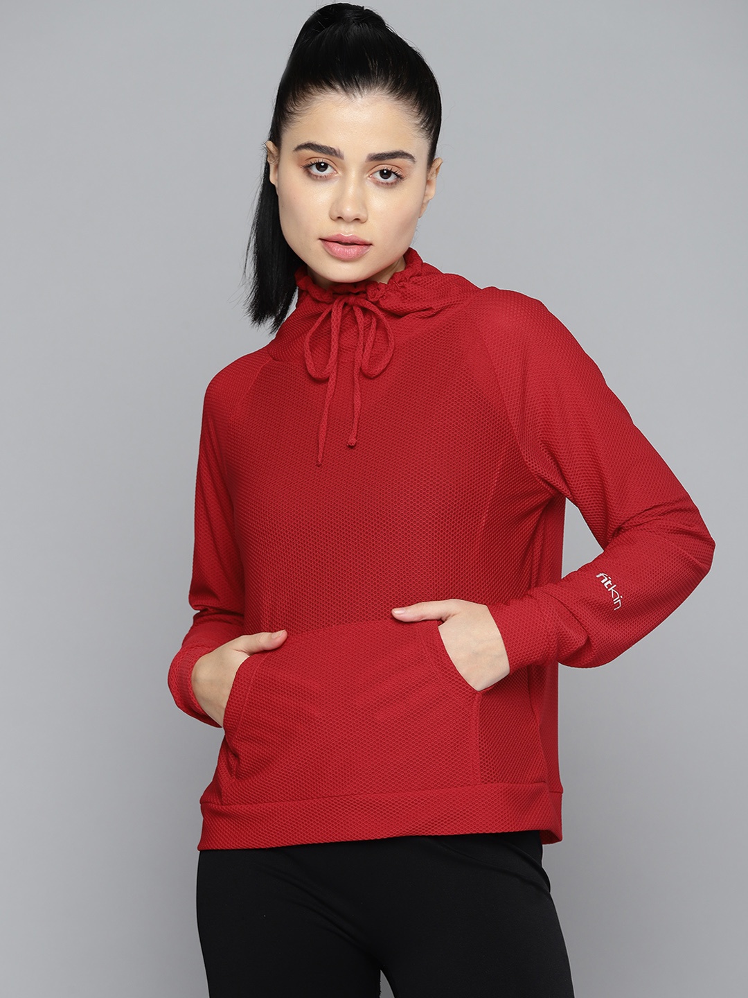 

Fitkin Women Red Sweatshirt