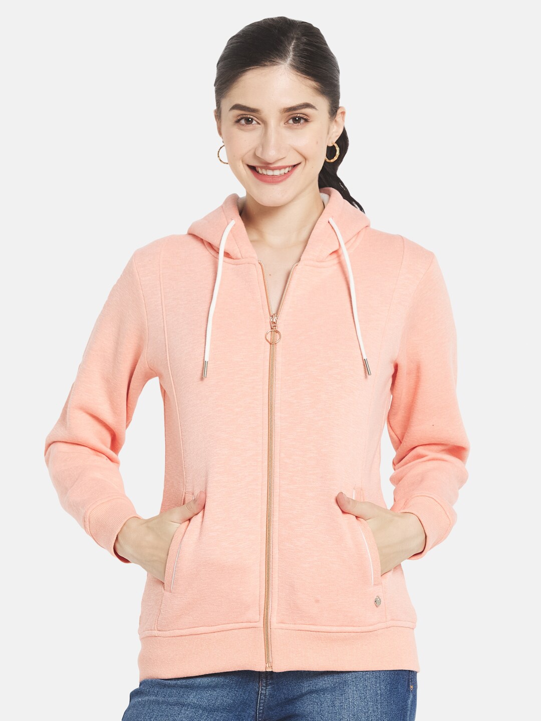 

Monte Carlo Women Pink Hooded Sweatshirt