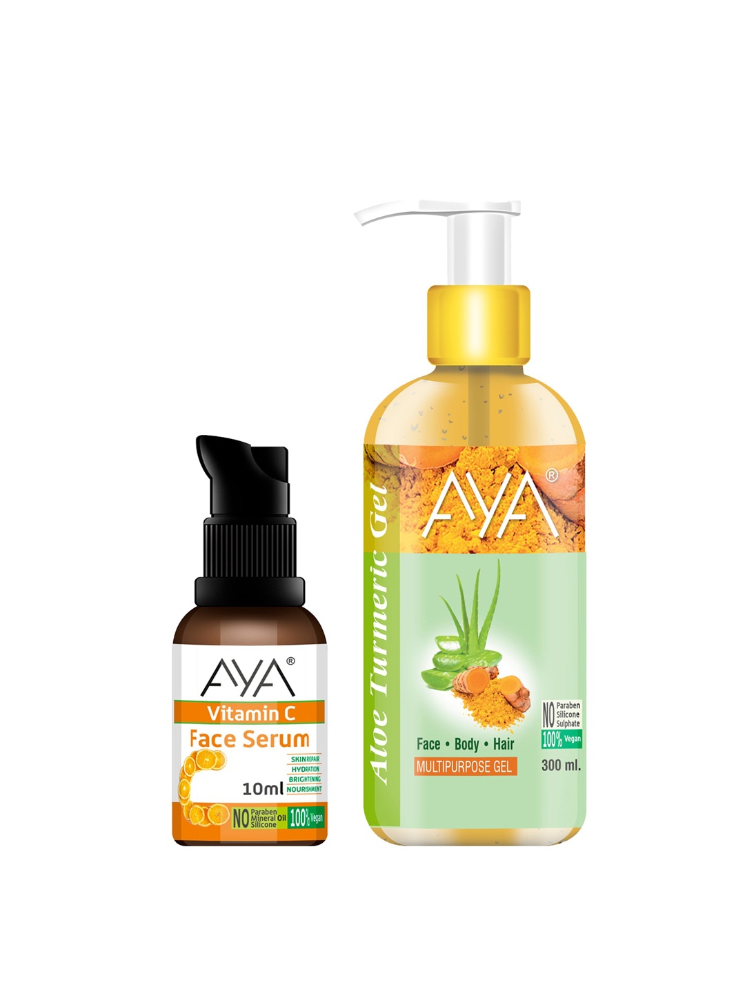 

AYA Set Of 2 Face serum & Face gel 310ml, Transparent