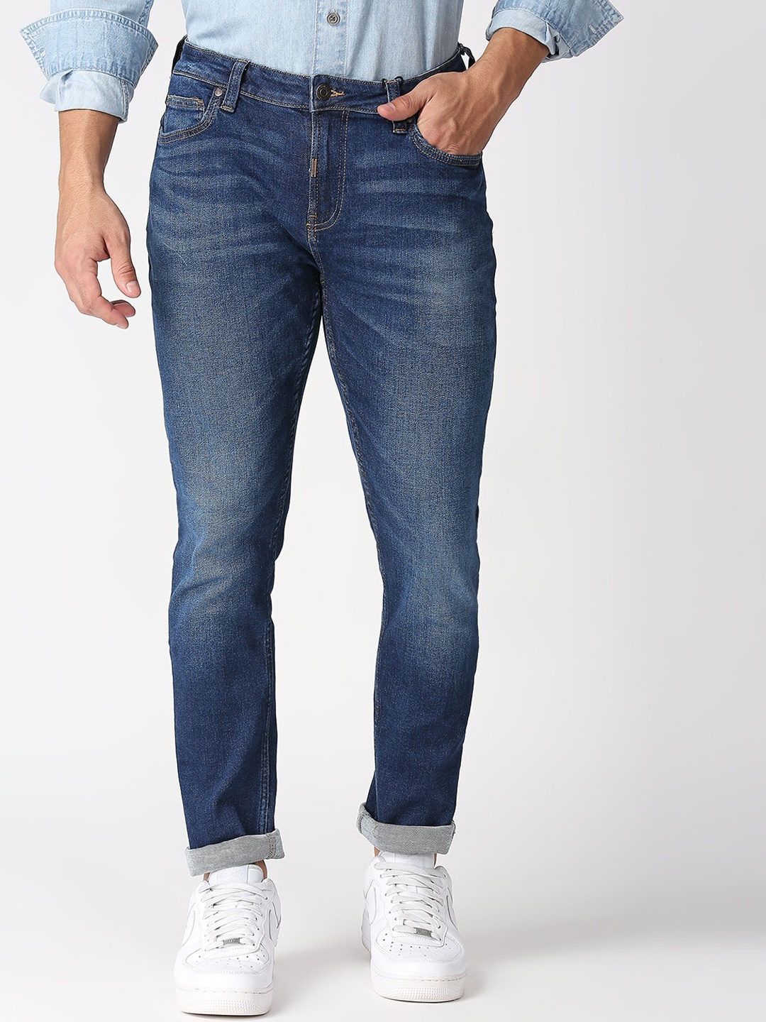 

LOVEGEN Men Blue Slim Fit Light Fade Jeans