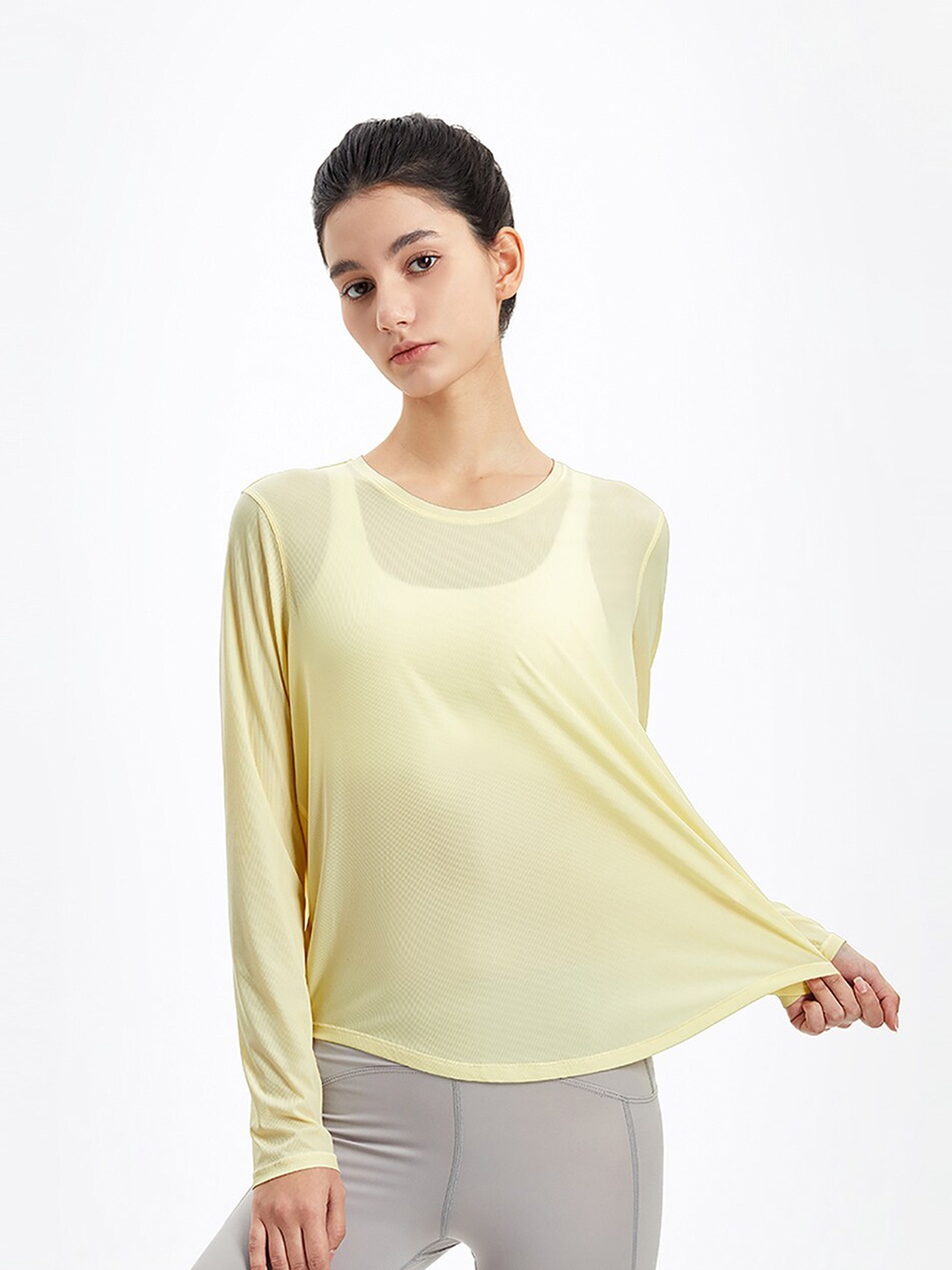 

JC Collection Women Yellow Layered Styled Back Top