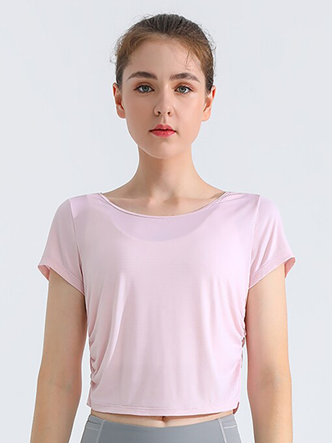 

JC Collection Pink Styled Back Top