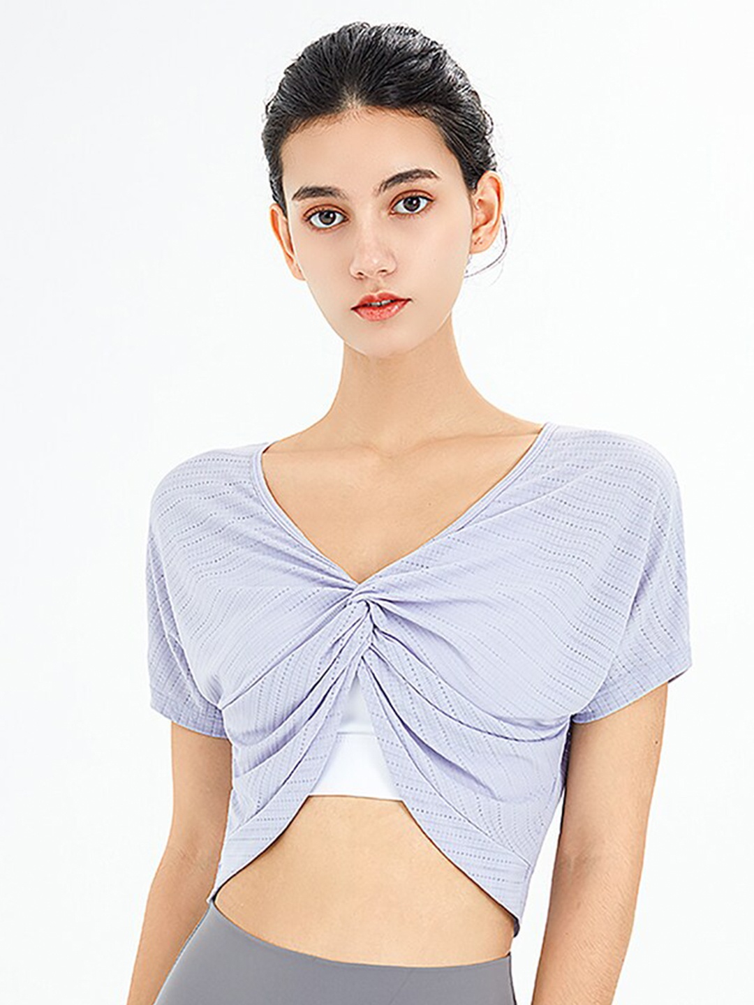 

JC Collection Women Purple Crop Top
