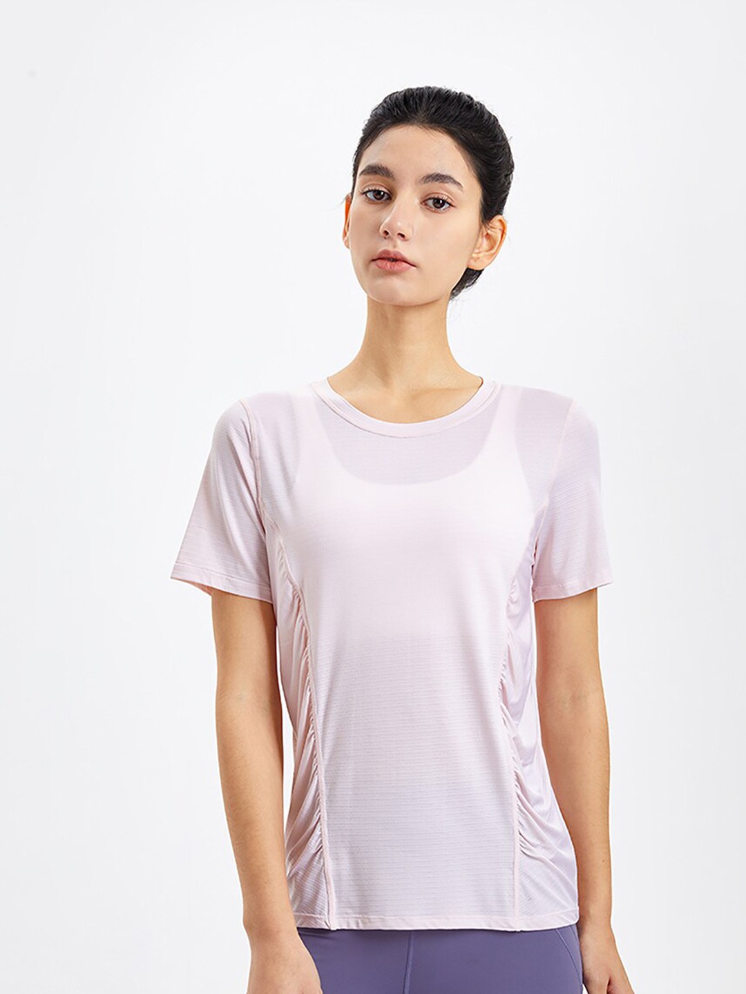 

JC Collection Women Pink Semi Sheer Top