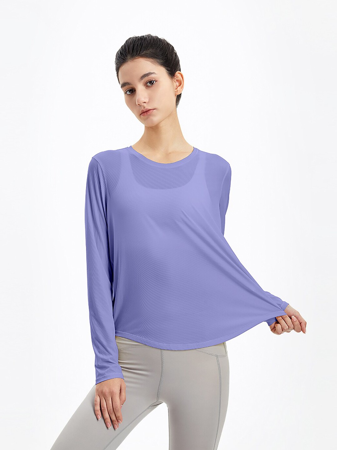 

JC Collection Blue Solid styled Back Top